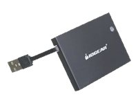 IOGEAR Portable Smart Card Reader - SMART-kortläsare - USB 2.0 - TAA-kompatibel GSR203