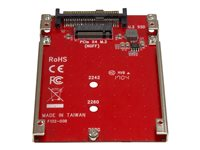 StarTech.com M.2 till U.2-adapter - För M.2 PCIe NVMe SSD-enheter - PCIe M.2-enhet till 2,5-tums U.2 (SFF-8639) värdadapter - M2 SSD-konverterare, röd - gränssnittsadapter - M.2 Card - U.2 U2M2E125