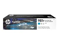 HP 981Y - Extra lång livslängd - cyan - original - PageWide - bläckpatron L0R13A