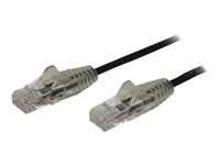StarTech.com 1 m CAT6-kabel - Tunn - Hakfria RJ45-kontakter - Svart - patch-kabel - 1 m - svart N6PAT100CMBKS