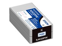 Epson SJIC22P(K) - svart - original - bläckpatron C33S020601