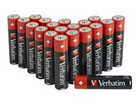 Verbatim batteri - 20 x AA / LR06 - alkaliskt 49877