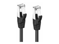 MicroConnect nätverkskabel - 3 m - svart STP603S