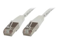 MicroConnect nätverkskabel - 15 cm - vit SSTP60015W