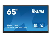 iiyama ProLite TE6512MIS-B1AG 65" Klass (64.5" visbar) LED-bakgrundsbelyst LCD-skärm - 4K - för interaktiv skyltning/interaktiv kommunikation TE6512MIS-B1AG