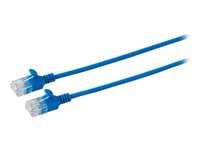 MicroConnect nätverkskabel - 25 cm - blå V-UTP6A0025B-SLIM