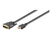 MicroConnect adapterkabel - HDMI / DVI - 1 m HDM192411