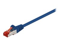 MicroConnect nätverkskabel - 25 cm - blå B-FTP60025B