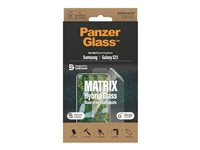 PanzerGlass Matrix Hybrid Glass - skärmskydd för mobiltelefon - ultrabred passning med AlignerKit 7318