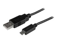 StarTech.com Lång Micro USB-kabel för laddning och synkning M/M - 0,25 mm² - 3 m - USB-kabel - mikro-USB typ B till USB - 3 m USBAUB3MBK