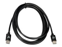 V7 - USB typ C-kabel - 24 pin USB-C till 24 pin USB-C - 2 m V7USB2C-2M