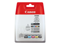 Canon CLI-581 BK/C/M/Y Multi Pack - 4-pack - svart, gul, cyan, magenta - original - bläcktank 2103C005