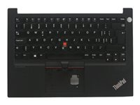 Lenovo - ersättningstangentbord för bärbar dator - med Trackpoint - QWERTZ - schweizisk - svart 5M10V17024