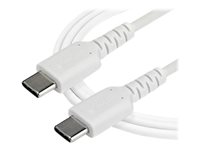 StarTech.com 1 m USB-C-kabel&nbsp;-&nbsp;vit - USB typ C-kabel - 24 pin USB-C till 24 pin USB-C - 1 m RUSB2CC1MW