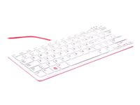 Raspberry Pi - tangentbord - QWERTY - amerikansk - vit, röd SC0167