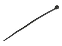 StarTech.com 4"(10cm) Cable Ties, 1/16"(2mm) wide, 7/8"(22mm) Bundle Diameter, 18lb(8kg) Tensile Strength, Nylon Self Locking Zip Ties with Curved Tip, 94V-2/UL Listed, 100 Pack, Black - Nylon 66 Plastic - TAA (CBMZT4B) - kabelsamlare - TAA-kompatibel CBMZT4B