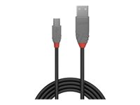 Lindy Anthra Line - USB-kabel - USB till mini-USB typ B - 1 m 36722