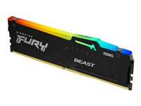 Kingston FURY Beast RGB - DDR5 - sats - 32 GB: 2 x 16 GB - DIMM 288-pin - 4800 MHz / PC5-38400 - ej buffrad KF548C38BBAK2-32