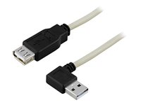 DELTACO USB2-102A - USB-förlängningskabel - USB till USB - 20 cm USB2-102A