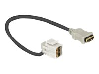 DeLOCK Keystone Module HDMI female > HDMI female 110° with cable - HDMI-kabel - 22 cm 86326