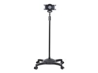 StarTech.com Mobile Tablet Stand w/ Lockable Wheels, Height Adjustable Cart, Universal Rolling Floor Stand for Tablets from 7-11in, Portable Tablet Stand w/ Detachable Tablet Holder, TAA - Ergonomic Tablet Stand vagn - för surfplatta STNDTBLTMOB