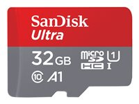 SanDisk Ultra - flash-minneskort - 32 GB - microSDHC UHS-I SDSQUA4-032G-GN6IA