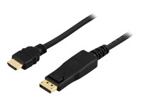 DELTACO DP-3010 - adapterkabel - DisplayPort / HDMI - 1 m DP-3010