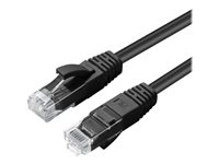 MicroConnect patch-kabel - 25 cm - svart MC-UTP6A0025S