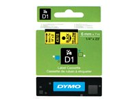 DYMO D1 - etiketttejp - 1 kassett(er) - Rulle (0,6 cm x 7 m) S0720790