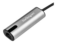 StarTech.com USB 3.0 Type-C till 2,5 Gigabit Ethernet-adapter - 2.5GBASE-T - nätverksadapter - USB-C - 10M/100M/1G/2.5 Gigabit Ethernet x 1 + USB 3.0 US2GC30