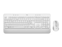 Logitech Signature MK650 Combo for Business - sats med tangentbord och mus - QWERTY - nordiskt (danska/finska/norska/svenska) - offwhite Inmatningsenhet 920-011038