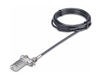 StarTech.com Universal Laptop Lock 6.6ft (2m), Security Cable For Notebook Compatible With Noble Wedge/Nano/K-Slot; Keyless Combination Locking Cable - Anti-Theft Cut-Resistant Steel Cable (UNIVC4D-LAPTOP-LOCK) - lås för säkerhetskabel UNIVC4D-LAPTOP-LOCK