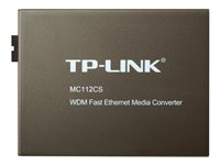 TP-LINK MC112CS - fibermediekonverterare - 10Mb LAN, 100Mb LAN MC112CS