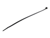 StarTech.com 10"(25cm) Cable Ties, 1/8"(4mm) wide, 2-5/8"(68mm) Bundle Diameter, 50lb(22kg) Tensile Strength, Nylon Self Locking Zip Ties w/ Curved Tip, 94V-2/UL Listed, 100 Pack, Black - Nylon 66 Plastic - TAA (CBMZT10B) - kabelsamlare - TAA-kompatibel CBMZT10B