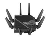 ASUS ROG Rapture GT-AXE16000 - trådlös router - Wi-Fi 6E - skrivbordsmodell 90IG06W0-MU2A10