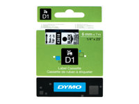 DYMO D1 - tejp - blank - 1 kassett(er) - Rulle (0,6 cm x 7 m) S0720770