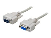 DELTACO - seriell kabel - DB-9 till DB-9 - 10 m DEL-38G