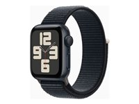 Apple Watch SE (GPS) 2a generation - midnatt - smart klocka med sportögla - midnatt - 32 GB MRE03KS/A